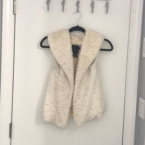 Faux fur vest